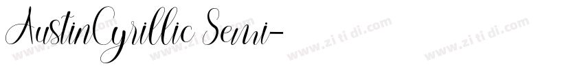 AustinCyrillic Semi字体转换